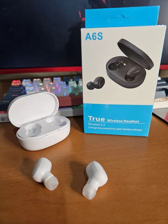 Fones de Ouvido Bluetooth A6S - True Wireless