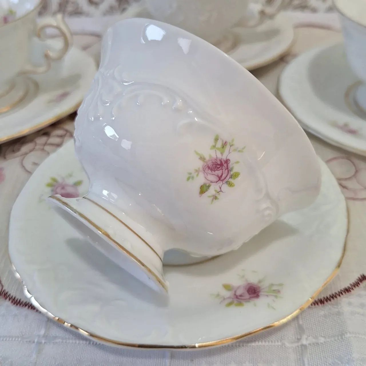 Xícaras para chá porcelana Mauá  - Foto 5