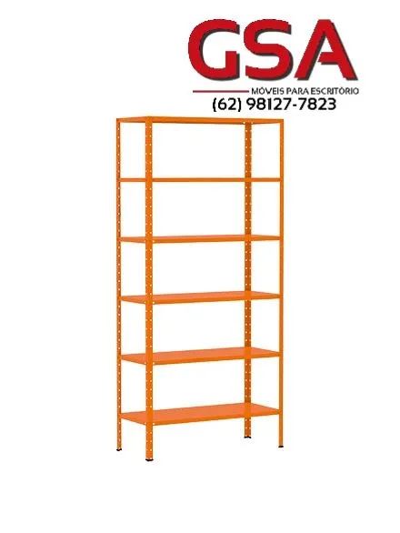 Estante de Aço Colorida c/ 6 Bandejas  - Foto 2