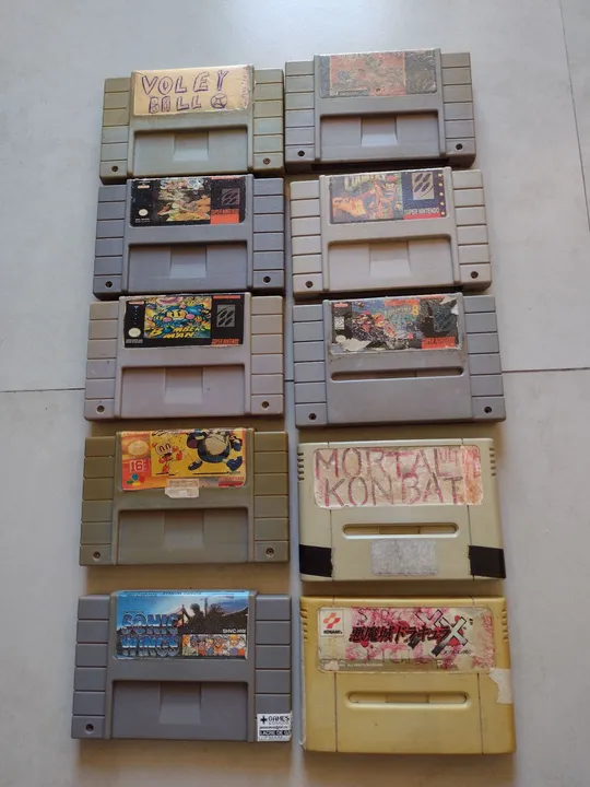 Fitas super Nintendo