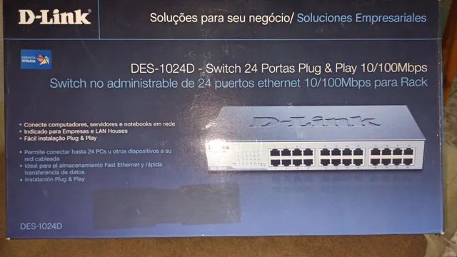 Switch 24 portas D-Link Des 1024D - Foto 2