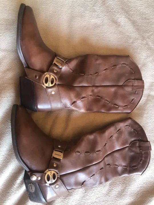 Bota cowboy tam 36 - couro legítimo  - Foto 4