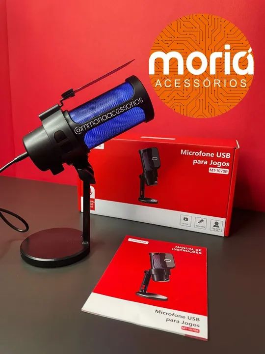 Microfone Gamer Condensador de Mesa   - Foto 5