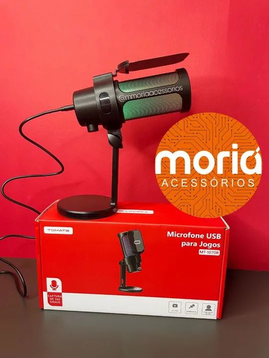 Microfone Gamer Condensador de Mesa   - Foto 6