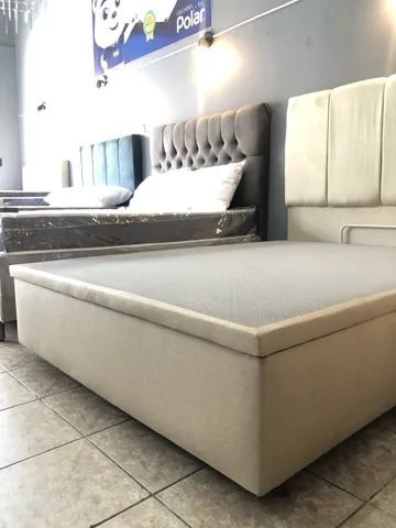 CAMA BOX BAÚ CASAL BLINDADA  - Foto 4