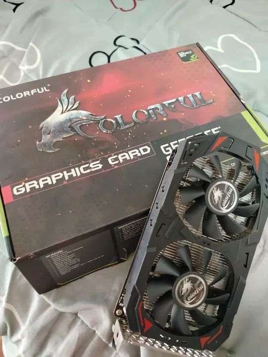 placa de vídeo Pc<br>Geforce GTx1050ti<br>4G gb