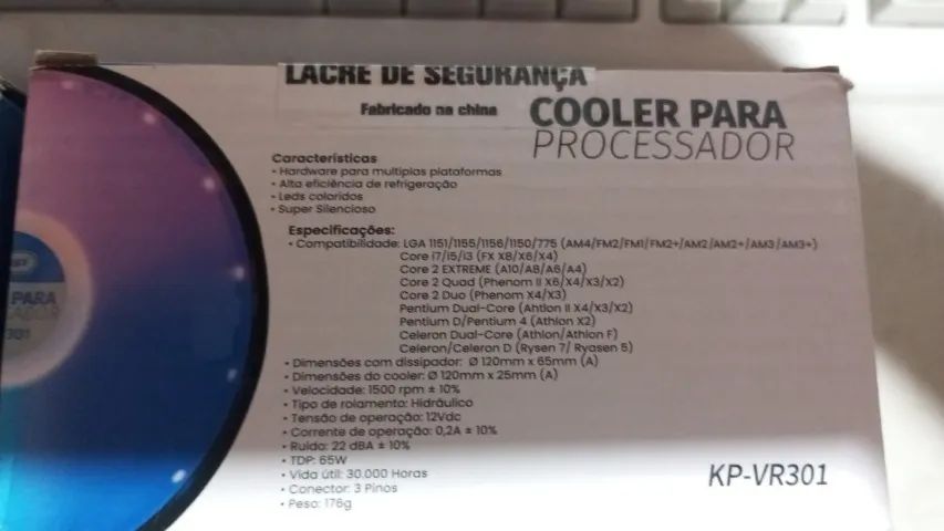 Cooler Universal Intel LGA115x/AMD Am4/Am3/Am2+/Am2 c/LED