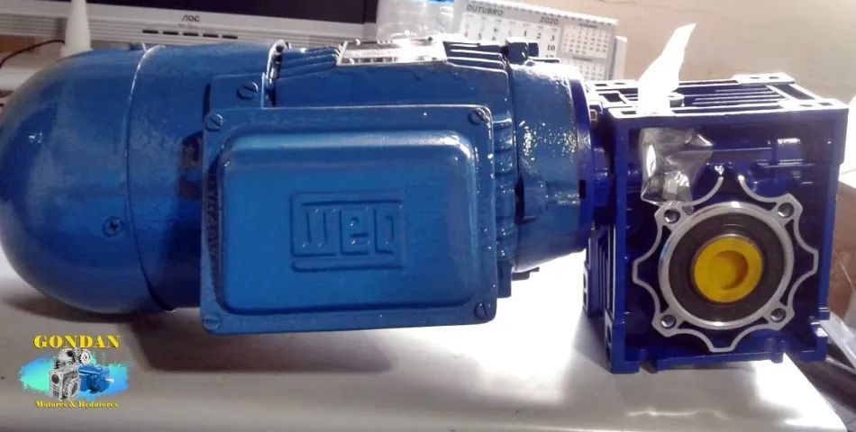 Motofreio Redutor WEG 0,75cv/hp 0,50kw 4 polos 1700rpm trifásico com Redutor NMRV40 MR2