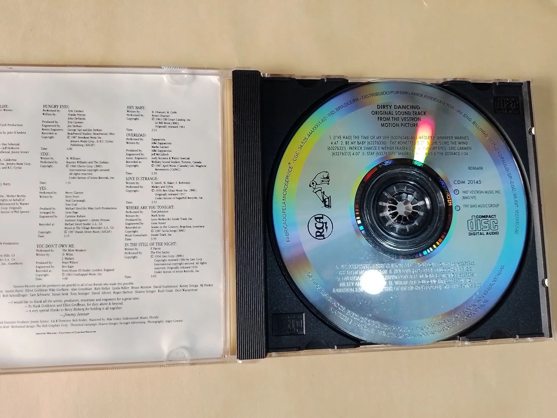 CD Original Soundtrack Dirty Dancing - Patrick Swayze Jennifer Grey - Foto 3