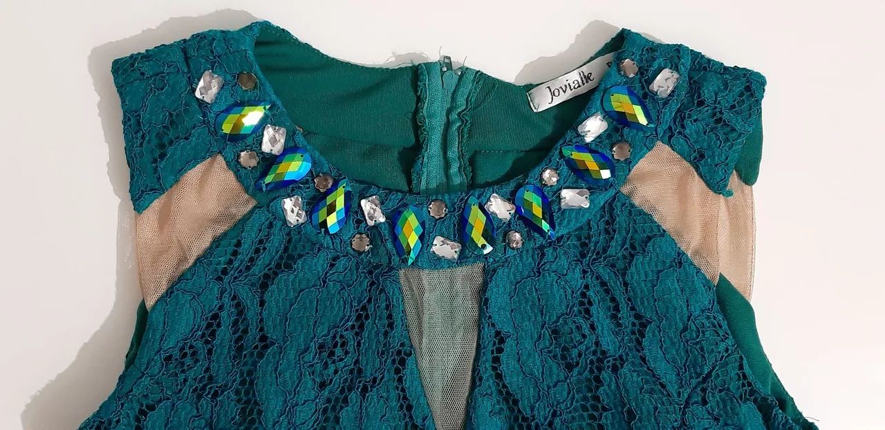 Vestido de festa - verde água  - Foto 3
