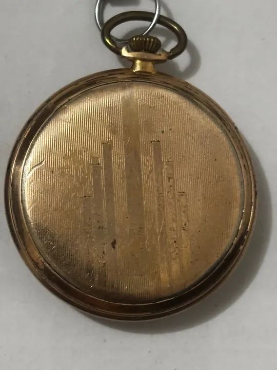 Relógio de bolso antigo a corda funcionando  - Foto 2