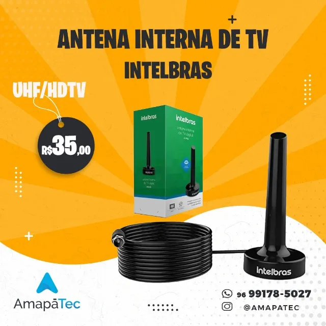 Antena de TV Interna Intelbras