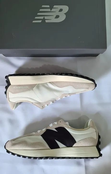 Tenis New Balance 327 Bege Preto Casual Retro 43 - Foto 2