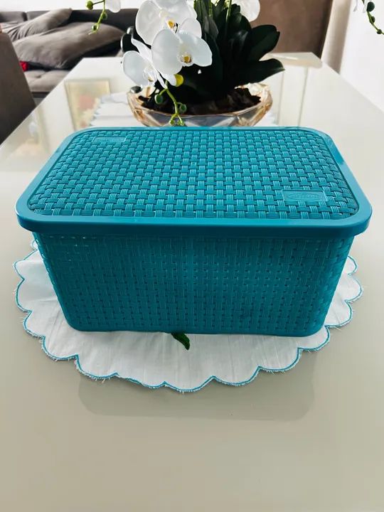 Kit Cesto Organizador de Plástico para Escritório - Foto 3
