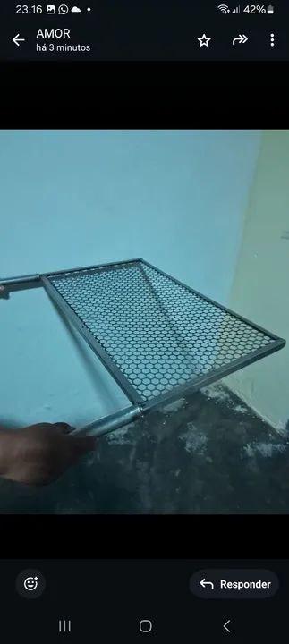 Grade para Churrasco em Aço