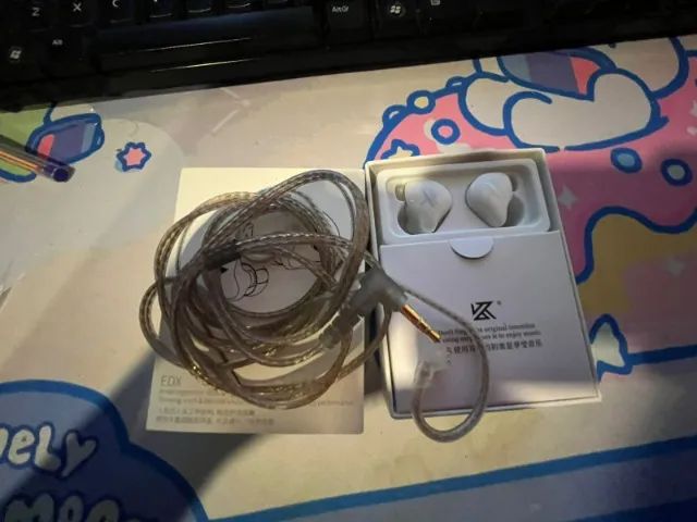 Fone De Ouvido In-ear Com Fio Kz Edx 3.5mm Sem Microfone Cor Branco - Foto 2