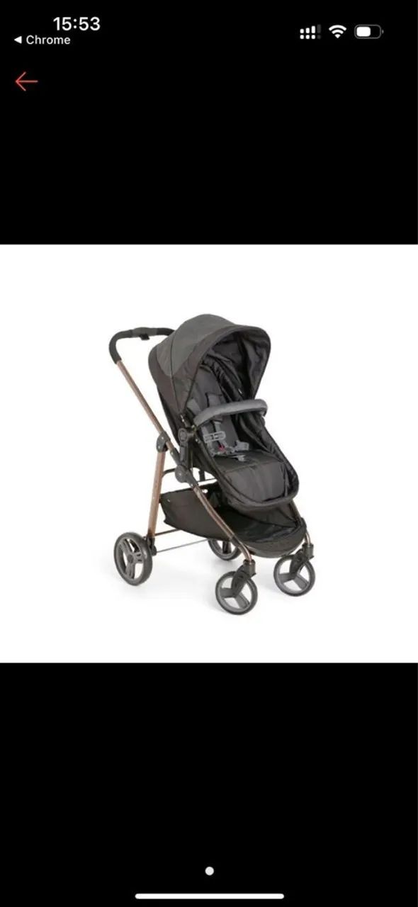 Carrinho de Bebê - Preto - Novo - Foto 2