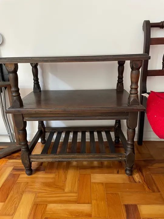 Mesa de apoio em madeira maciça  - Foto 3