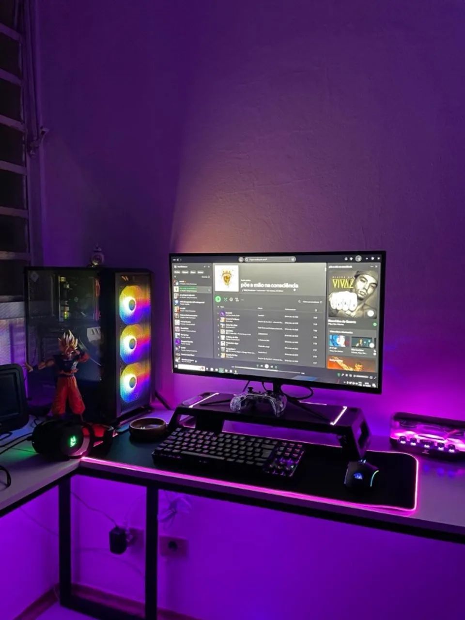 PC Gamer RTX 4060 + Monitor 180Hz + Periféricos Redragon ? Top de Linha!