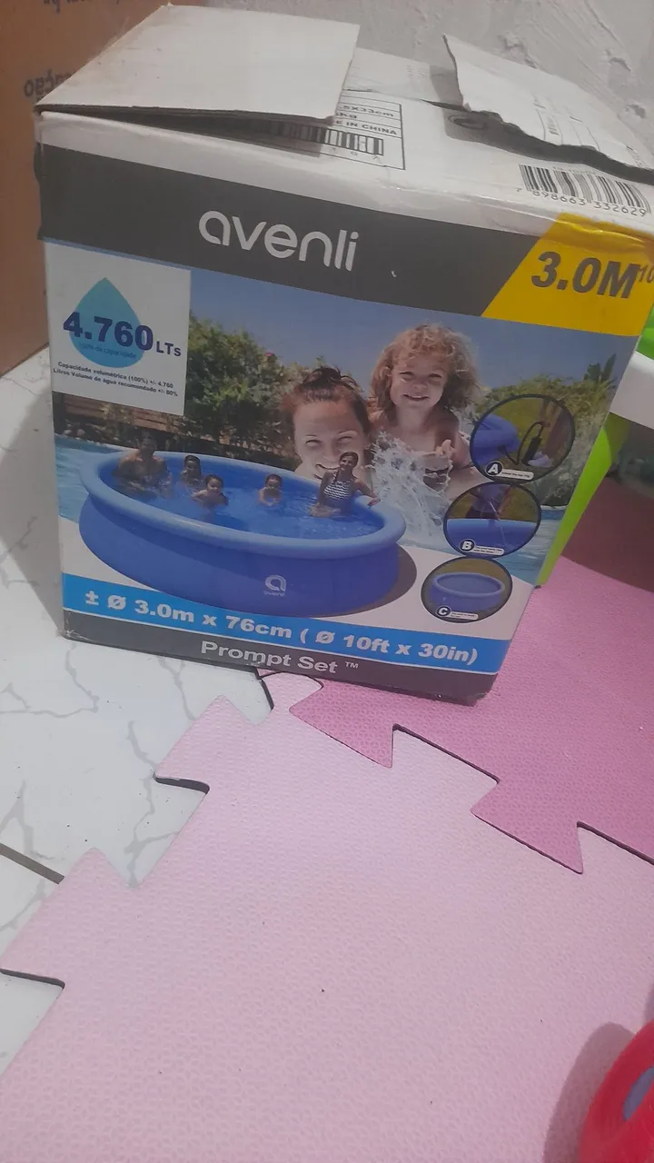 Piscina Inflável Avenli 3.0m, quase 5mil litros.