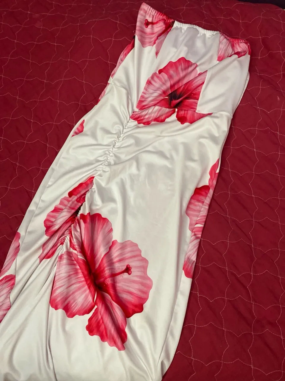 Vestido Longo Floral Havaiano