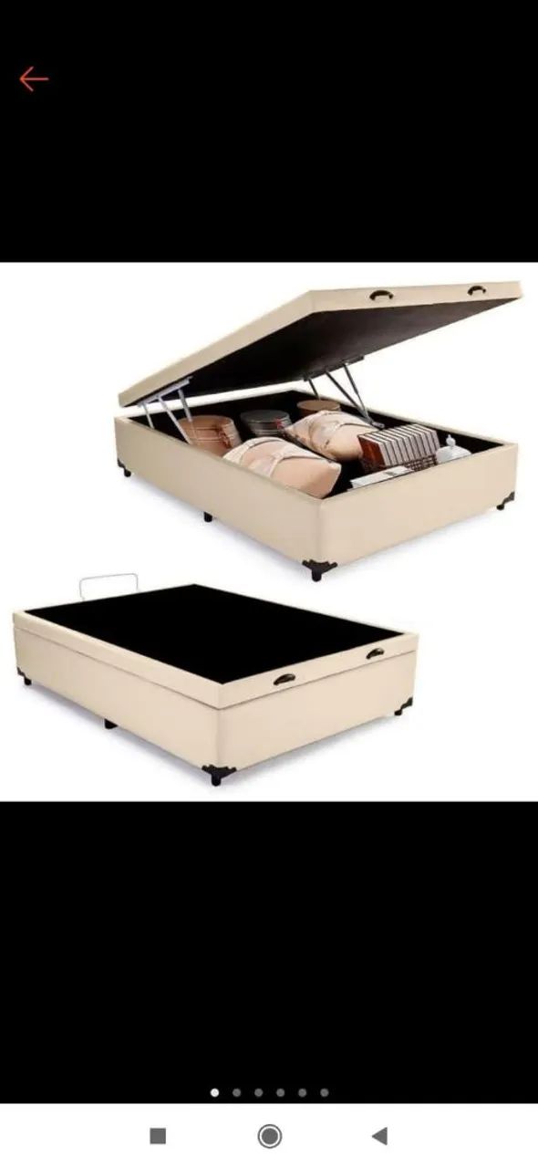 Base Box Bau casal novo 