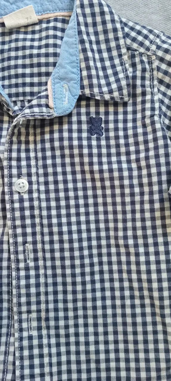 2 camisas tam 6/9 meses - menino - Foto 6