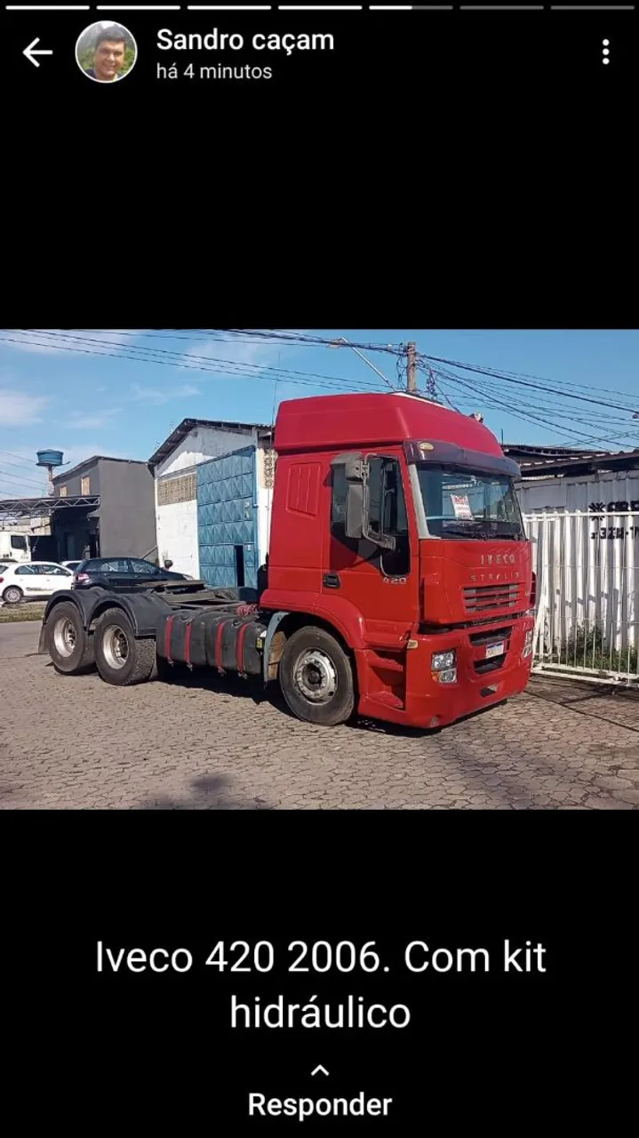 Iveco stralis 420 com kit hidráulico