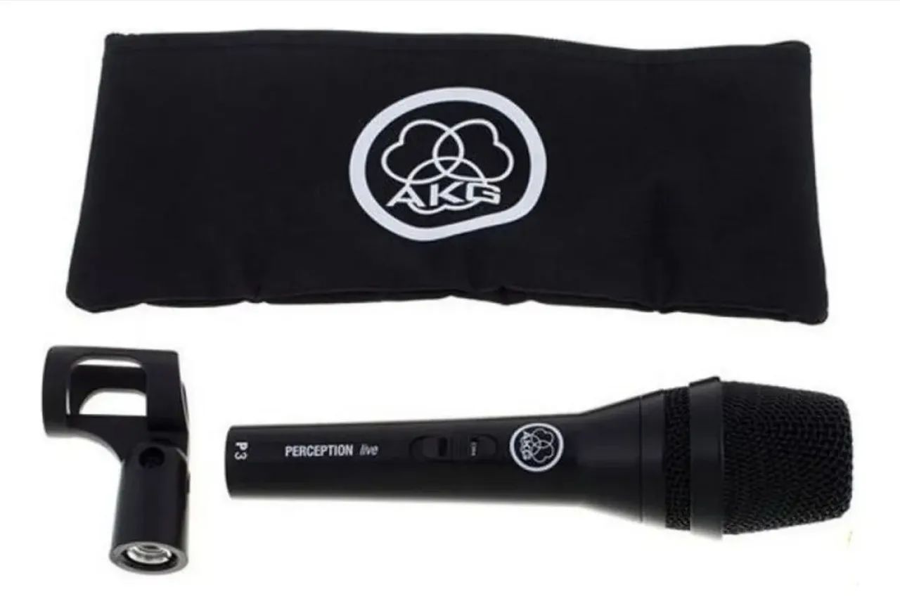 Microfone AKG P3 S dinâmico cardióide preto - Foto 4