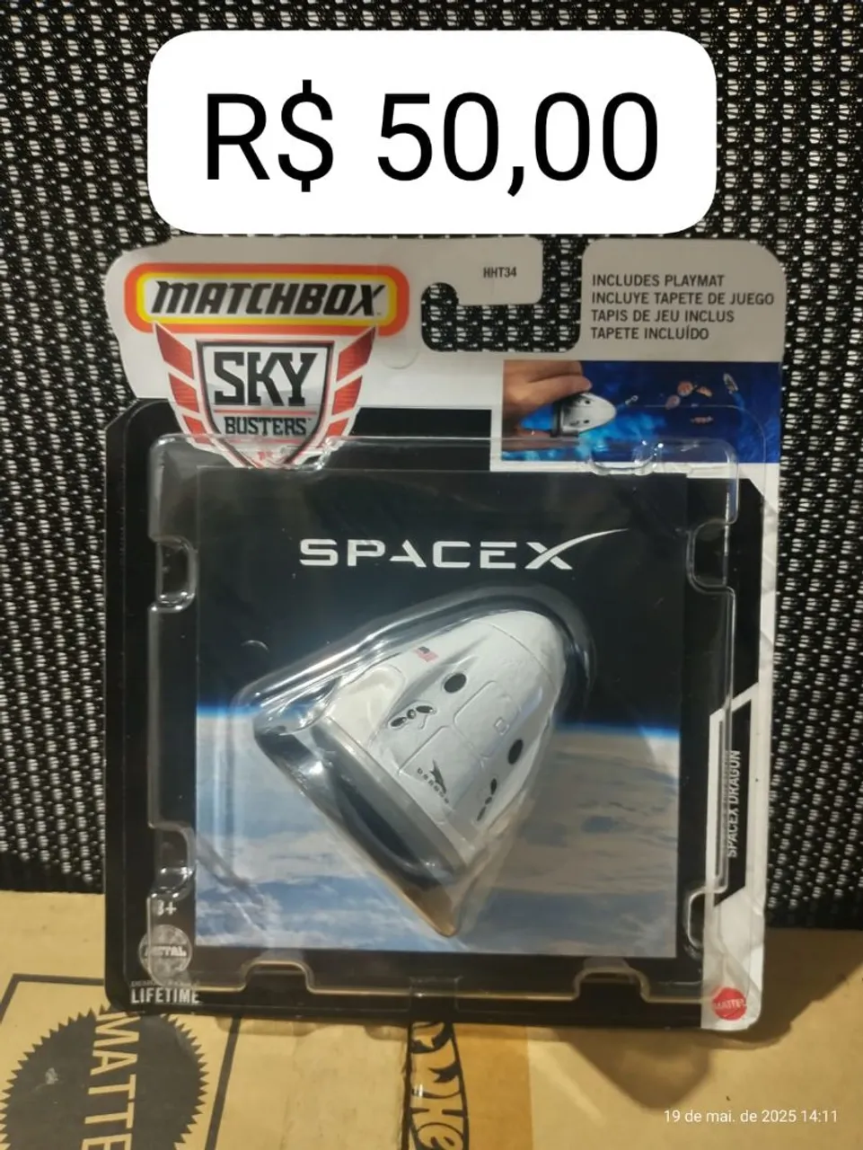 Miniatura Matchbox Sky Busters SpaceX Dragon