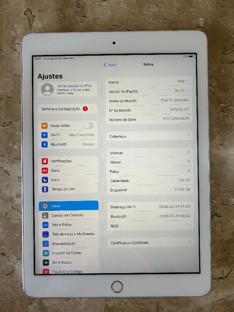 iPad 5º geração, 128 GB- praticamente novo! - Foto 2