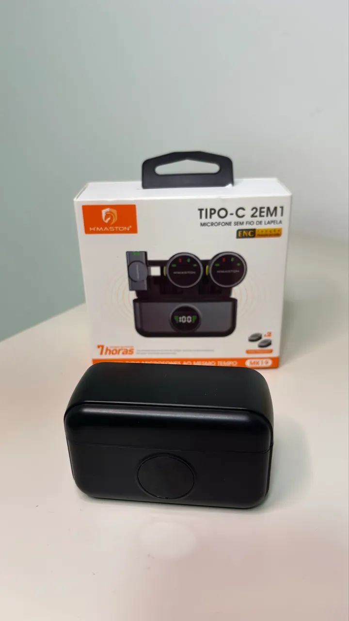 Microfone de Lapela Sem fio H?Maston 64297489771777124