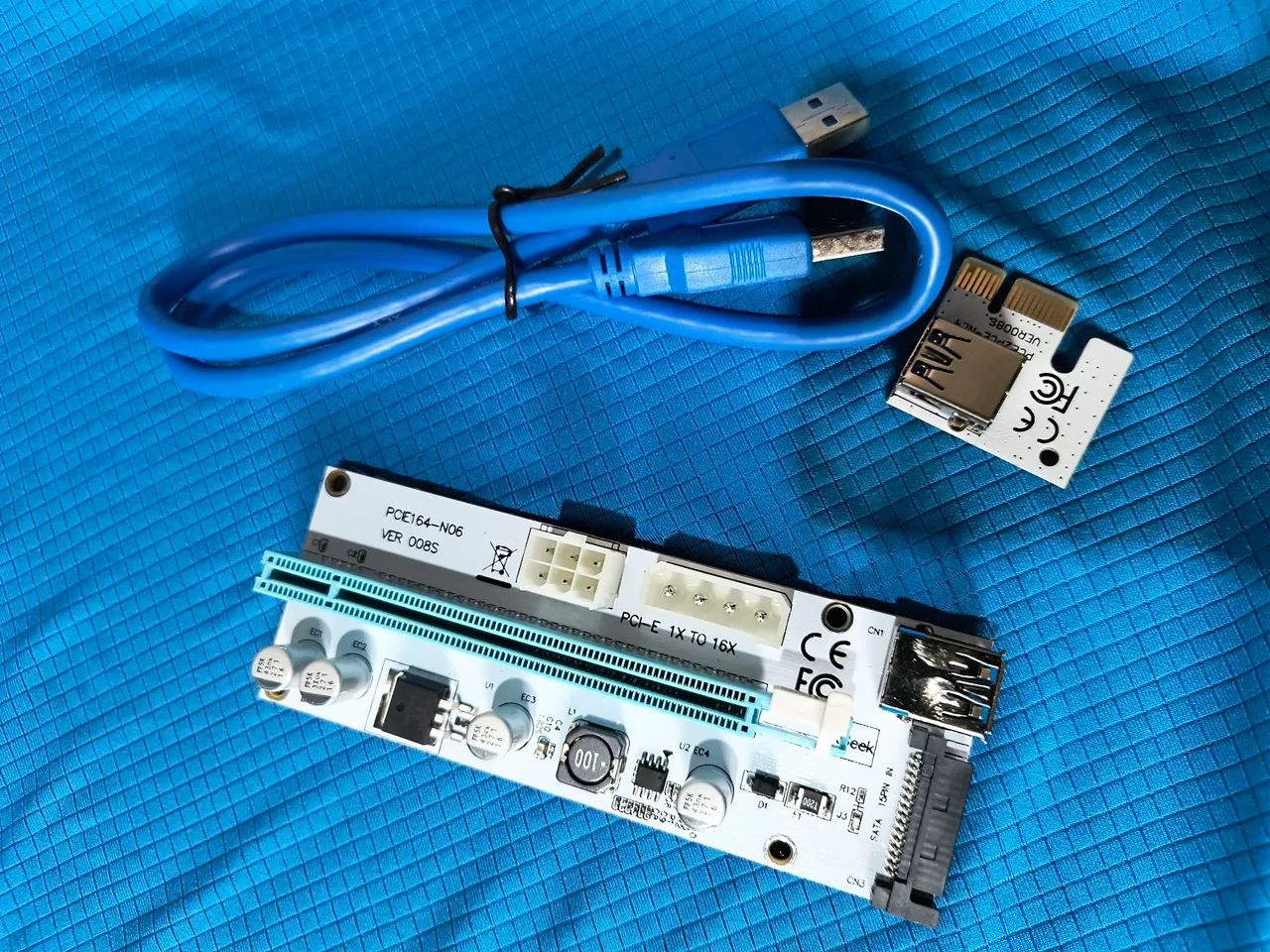 Placa Pci-e Express Riser Ver009s Usb 3.0 Extensor