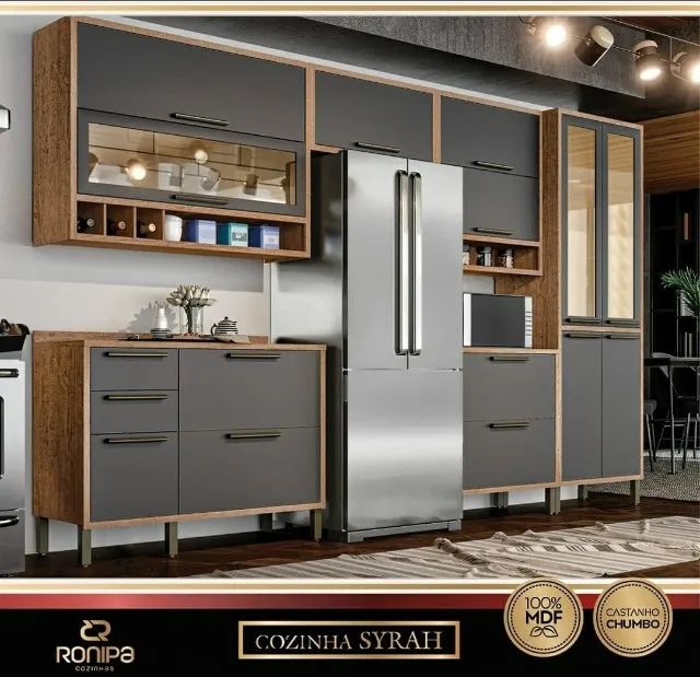 Cozinha Completa 6peças Syrah em MDF (Nova) - Foto 3