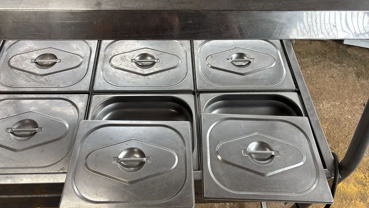 Buffet Térmico Elétrico Inox com 6 Cubas - Ideal para Restaurante/Lanchonete - Foto 3