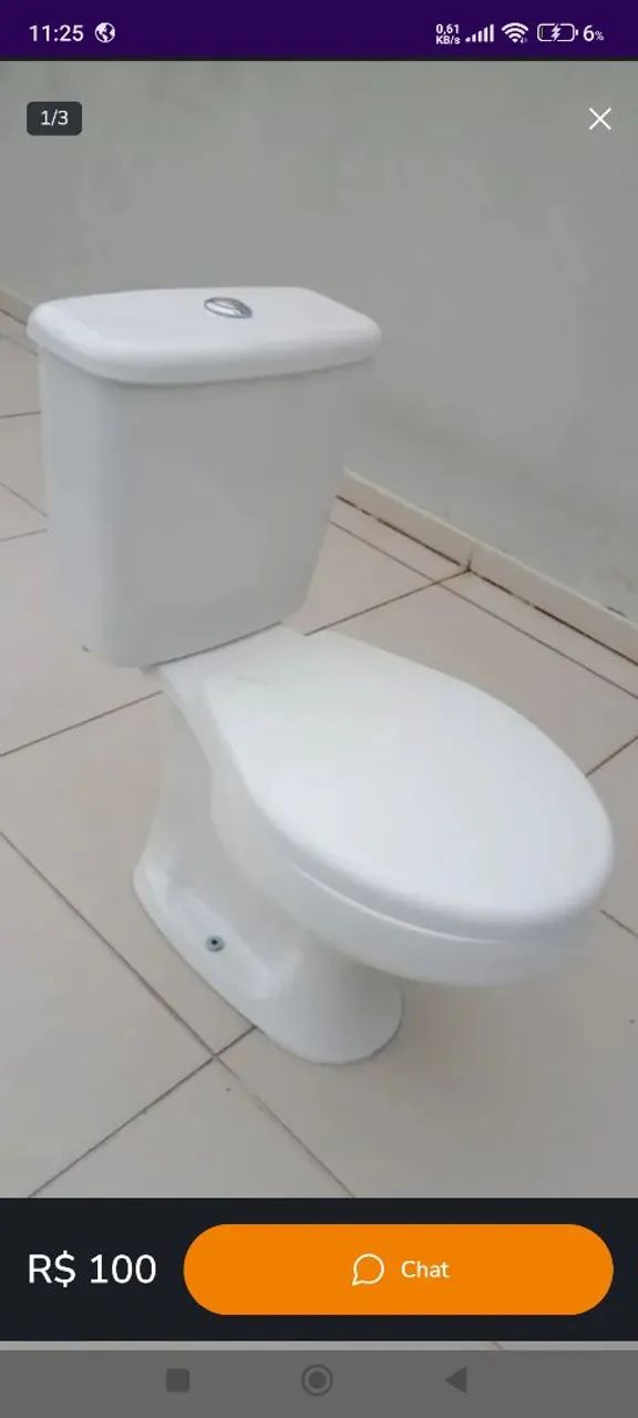 Vaso Sanitário Branco