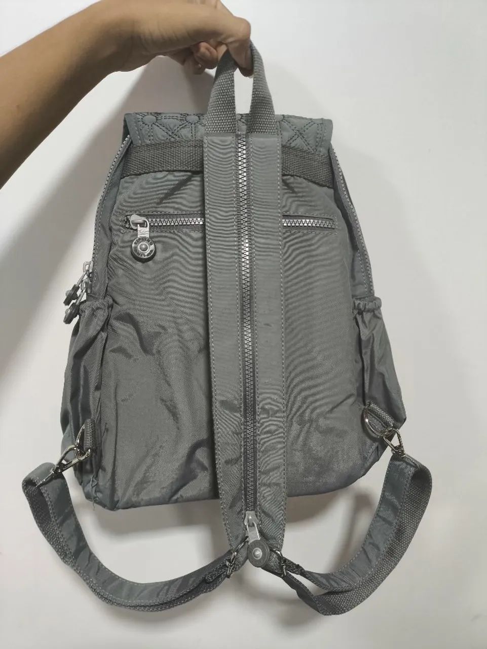 Mochila Kipling Cinza - Foto 2
