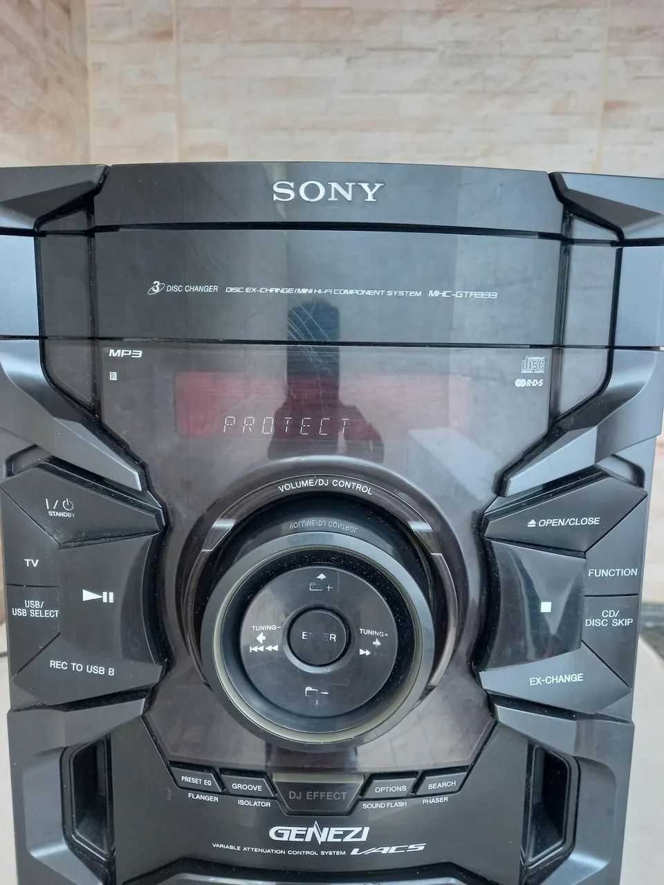 Disc ex-change/Mini hi-fi Component System Sony modelo MHC-GTA333 