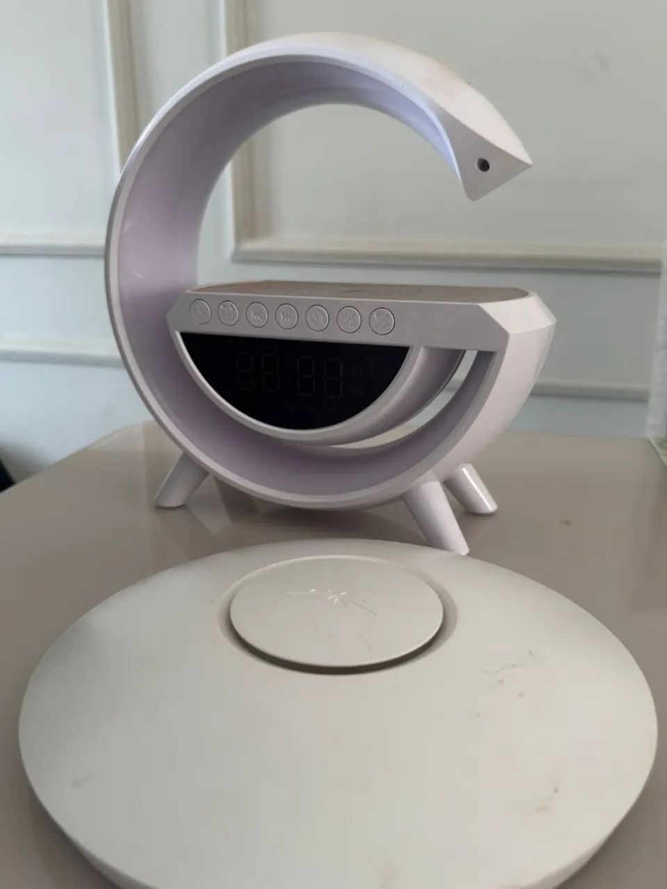 Base carregador RGB com som + repetidor wifi