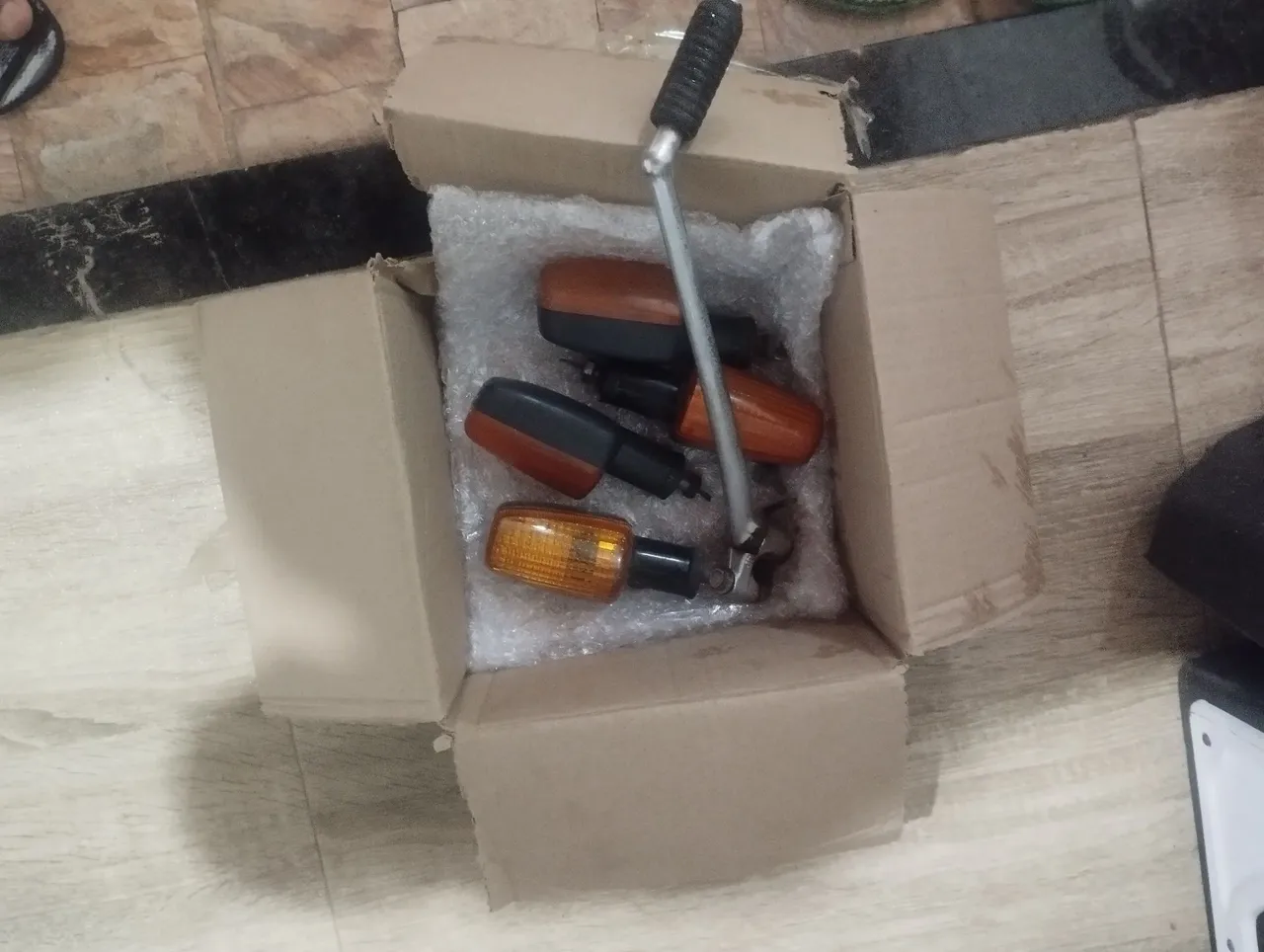 Setas e Pedal de Partida para Moto
