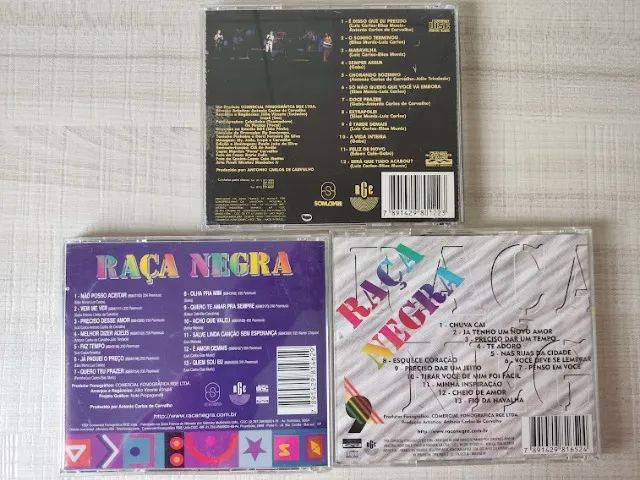 Kit 3 Cds Raça Negra Chuva Cai 8 Não Posso Aceitar 6 É Disso (Usado)  - Foto 2