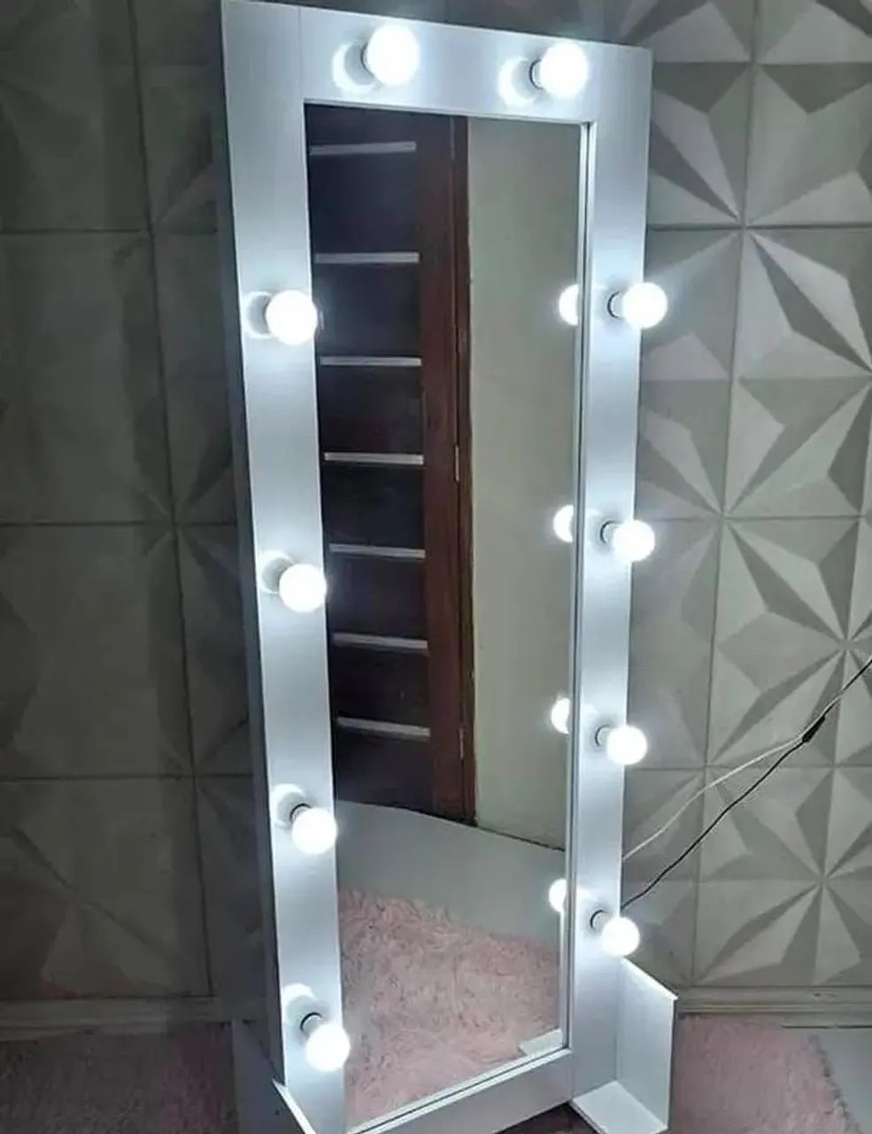 Espelho camarim com luzes