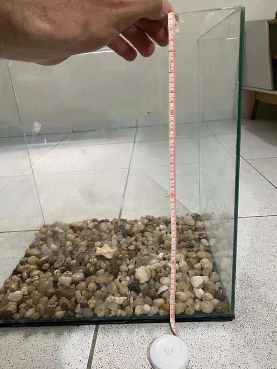 Aquário de vidro 40x40cm  - Foto 3