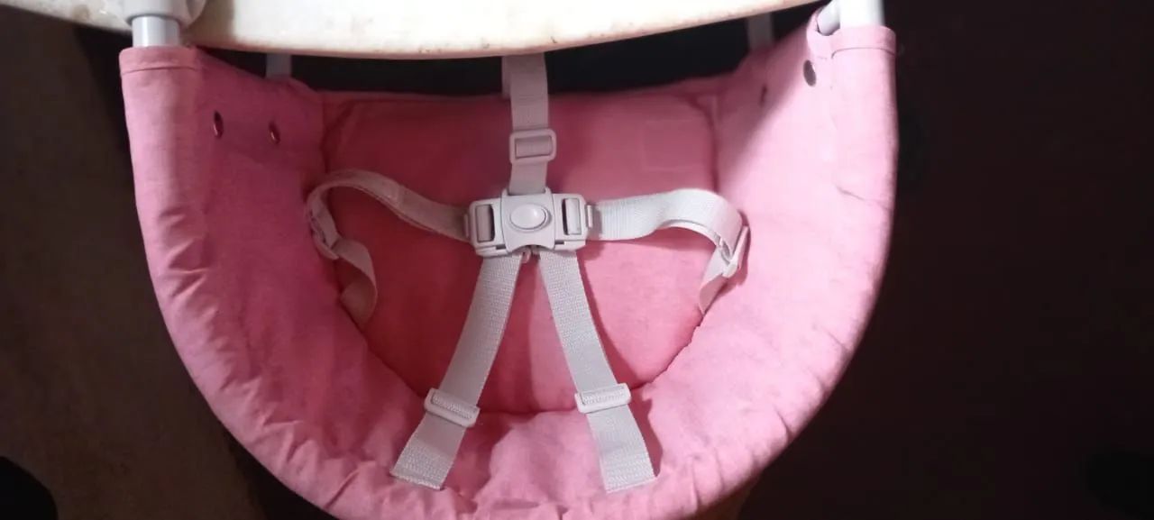 Cadeira de Alimentação Portátil de Mesa Click Clip Rosa - Foto 4