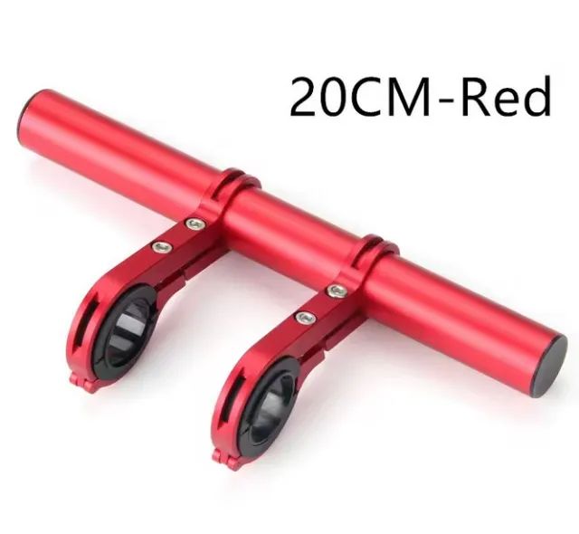 Suporte estendido para guidão de bicicleta barra fixar lanterna celular farol etc