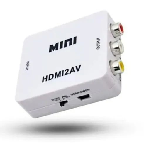 Mini Conversor HDMI para AV RCA Adaptador de Vídeo HD - KAP-V115 Loja Coimbra Computadores - Foto 4