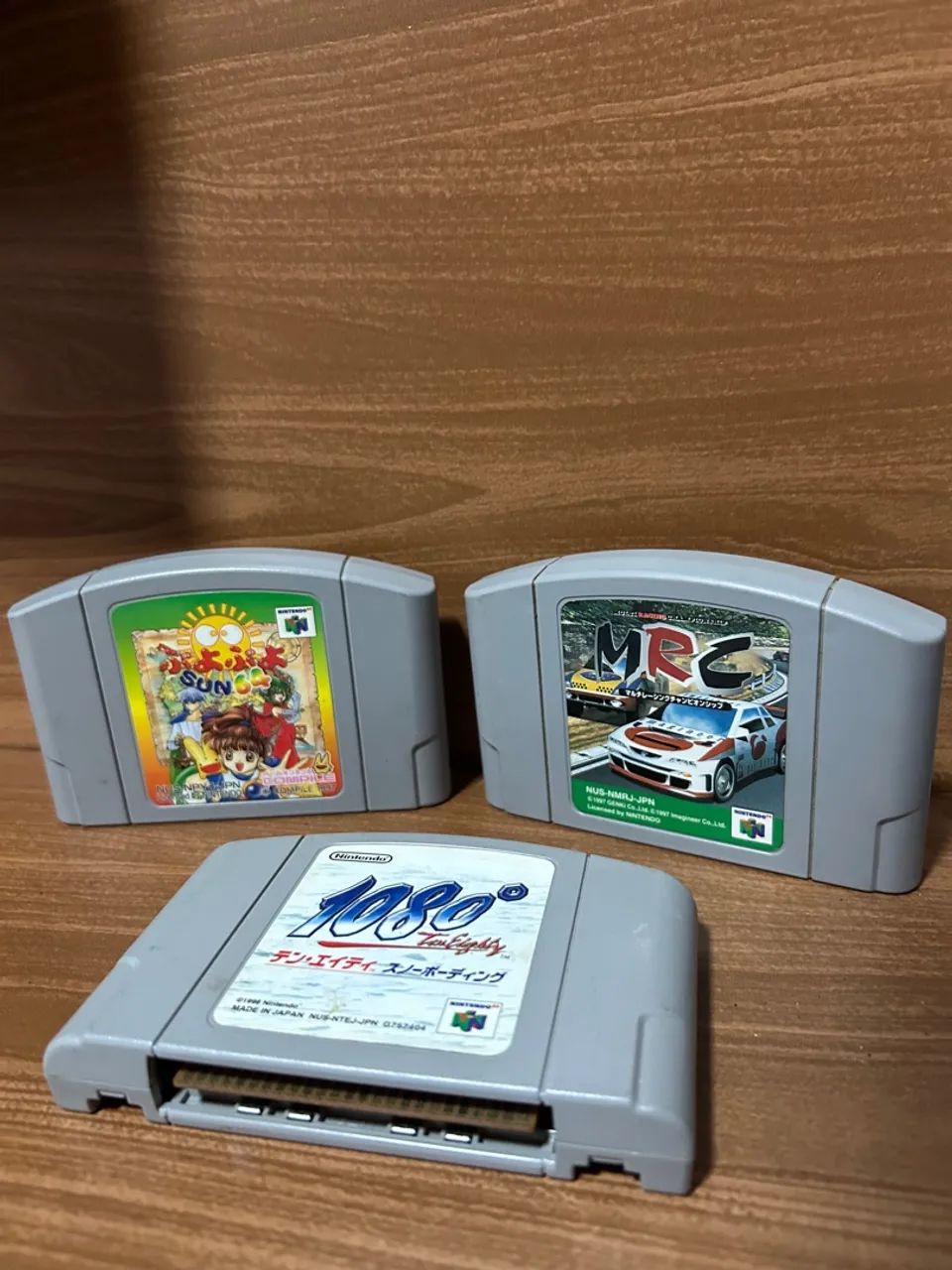 Lote contendo 3 Jogos Nintendo 64 - Sun & Moon, 1080° e MRC