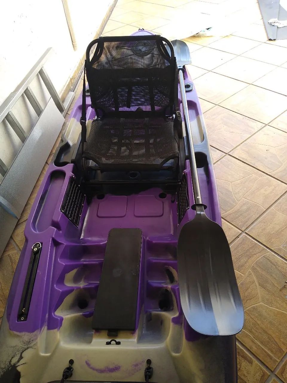 Caiaque Shark Nature Roxo ( troco caiaque pedal) - Foto 4