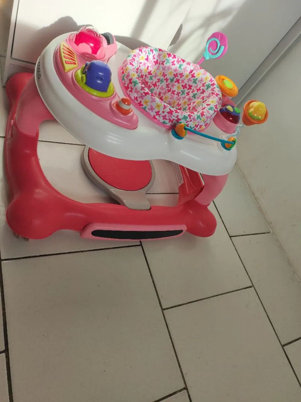 Andador Infantil Rosa com Atividades - Foto 2