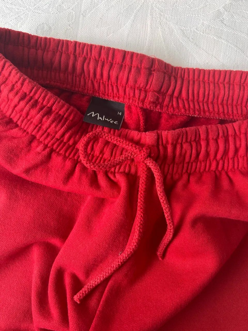 Calça Moletom infantil vermelha Malwee Kids - Foto 2